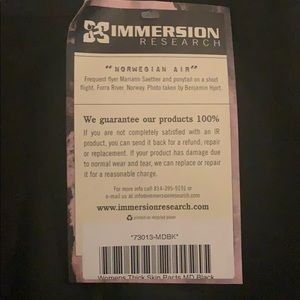 NWT immersion research thick skin pants
